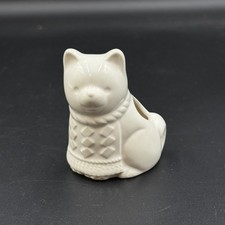 Vintage Ceramic Maneki Neko Lucky Cat Mini Figurine