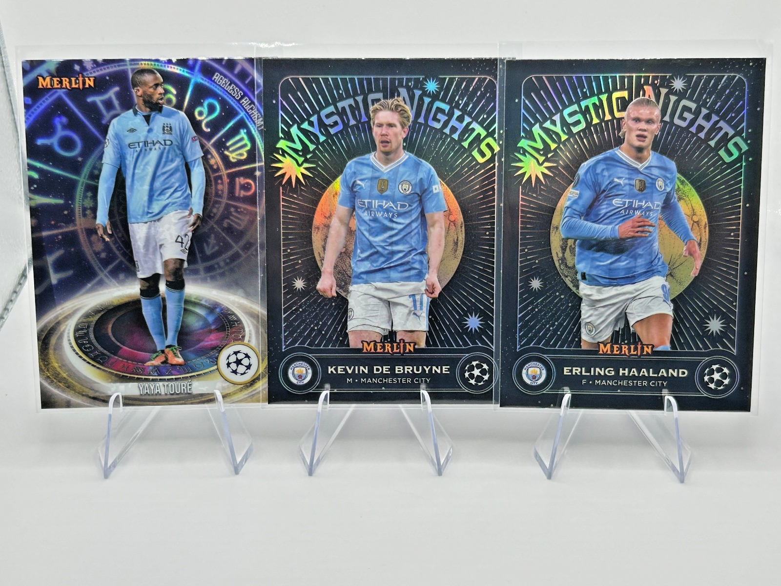 Manchester City Soccer Card Lot Erling Haaland Kevin De Bruyne Palmer Aguero