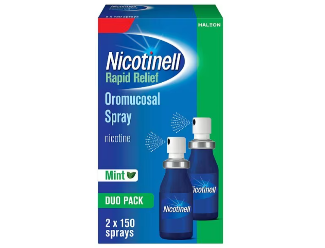 Nicotinell Rapid Relief 1mg/Spray Oromucosal Spray-Duo pack 300spray-Brand new - Image 7