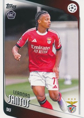 2025-26 Topps UCC #160 LEANDRO SANTOS - Rookie Card - SL Benfica Lisboa