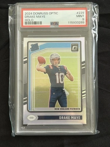 2024 Panini Donruss Optic Rated Rookie Drake Maye #229 Holo Prizm PSA 9 Patriots