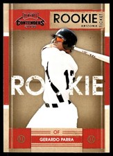 Gerardo Parra 2008 Playoff Contenders #23 Diamondbacks MLB READ FREE SHIPPING