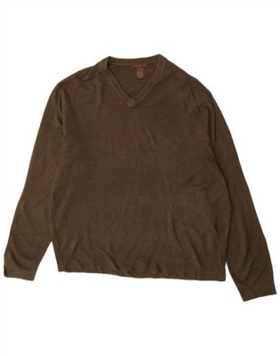 Dockers Herren V-Neck Pullover Sweater 2XL Khaki Acryl AO18