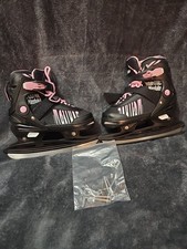 Ice Skates - Size 31 - 34 Kid Size - Maxluke Skate Series - Black And Pink