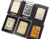 Zippo 6 Pieces Unused Collectible Lighter Good Condition