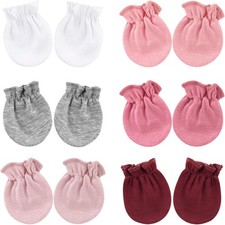 BQUBO Baby Mittens No Scratch Cotton Newborn Infant Glove Soft Skin-friendly