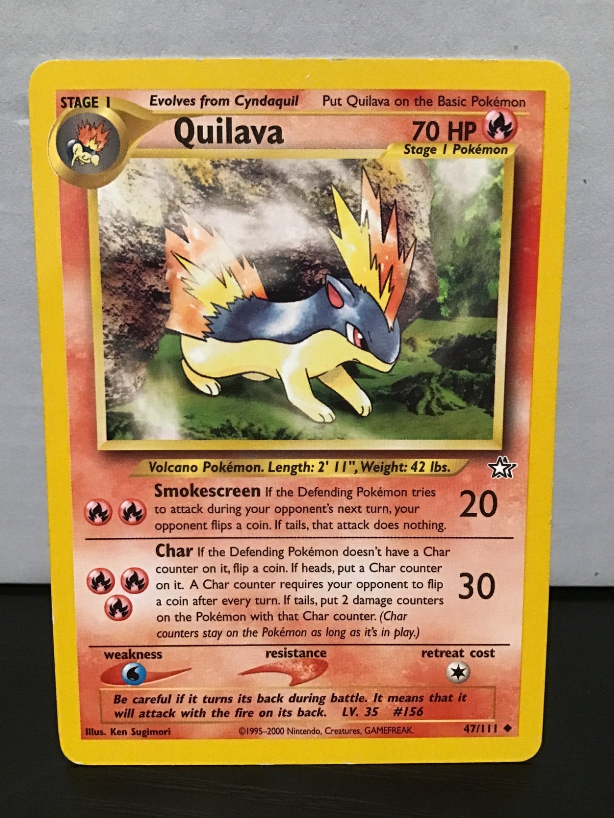 Quilava 47/111 Uncommon Pokemon Neo Genesis Unlimited