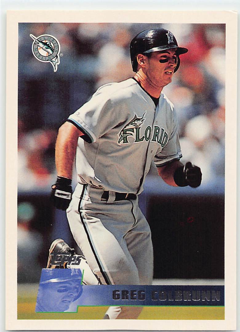 Greg Colbrunn 1996 Topps #408 Florida Marlins