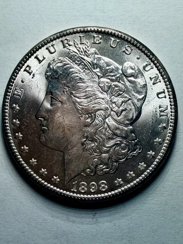 1898-O Morgan Silver Dollar Uncirculated Mint State 64+