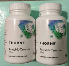 2 PackTHORNE Acetyl-L-Carnitine 500 Mg Cognit...
