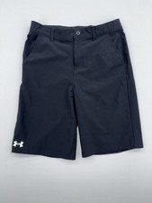 Under Armour Boy's Match Play Shorts -Black Youth Size 18 Reg
