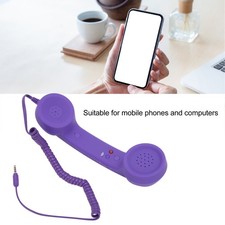 Cell Phone Handset 3.5mm Plug Radiation Proof Wired Telephone Handset Receiver