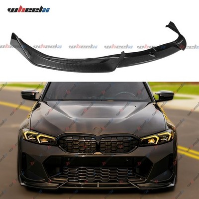 For 2023-2025 BMW 320i 330i M340i G20 LCI M Sport Carbon Fiber Front Bumper Lip