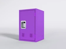 Purple H24" Storage Cabinet Locker Kids Bedroom School Dorm Organizer Locker