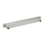 EFB 19" 1U Cable Management Panel with Cover, RAL7035
