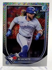 2025 Bowman Chrome Bo Bichette #92 Mojo Refractor & Base Blue Jays.