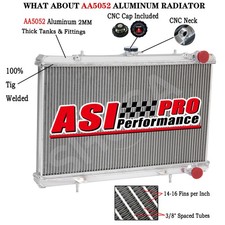 3 Row Aluminum Radiator For 1989-1994 Nissan 240SX 2.4L l4 GAS