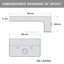 Pond 7.87 Inches Little Toughened Waterfall Spillway
