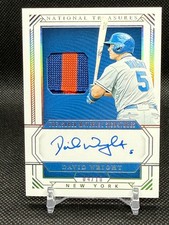 2019 National Treasures Treasured Material Signatures Gold David Wright 4/10