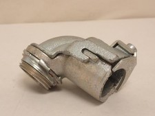 202690 Old-Stock; Appelton 7383 Malleable Iron; Flex Connector; 90Deg Elbow; 1"