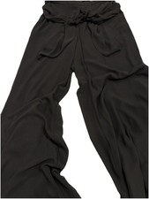 Chiffon Evening Pant Women  s 12 Black Lined VTG Dawn Joy Elegant Party Y2K Luxe