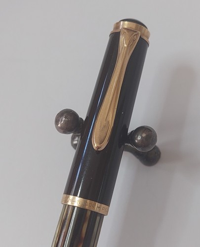 Vintage Pelikan 400 Tortoise Brown Stripe Fountain Pen 14K Gold Nib in Case - Picture 5 of 19