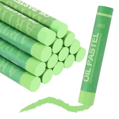 Soft Oil Pastels, Oil Pastel Crayons Blendable(Grass Green, Pack of 16)