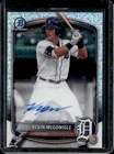 2025 Bowman Kevin McGonigle Chrome Auto Mega Box Refractor #BMA-KM Tigers