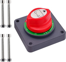 Ampper Panel Mounted Battery Switch 12V - 48V, Marine Battery Disconnect Switch
