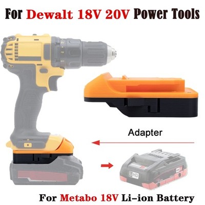 Battery Adapter For Metabo 18V Lithium-Battery to for Dewalt 18V 20V Power Tools