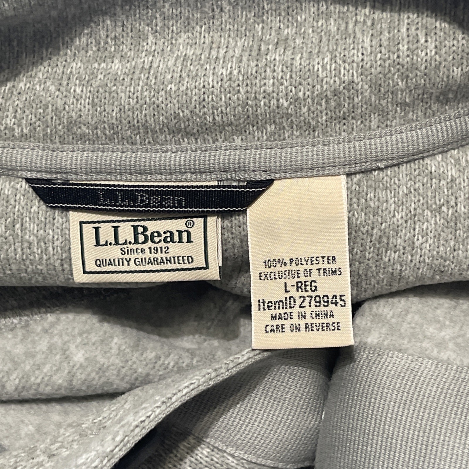 L. L. Bean Polyester 3 Button Pullover Size Large… - image 7