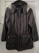 NEXT. LADIES PADDED COAT SIZE  16-18. BLACK