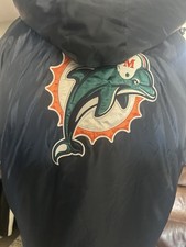 NFL Miami Dolphins NFL Football Hooded Jacket, XL, Black/Green, Licensed