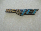 Original Mitsubishi Galant MCA Jet car plastic badge / emblem - -
