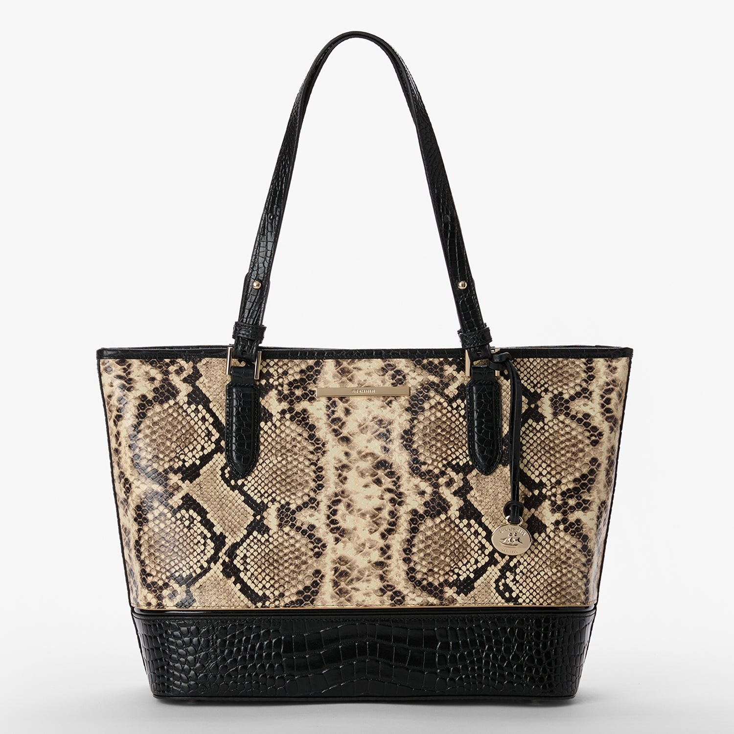 New BRAHMIN Medium Asher MULTI DUNBAR Shoulder Tote $385