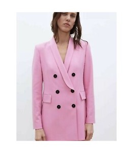 pink jacket zara