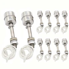 10PCS Stainless Steel 100mm Float Switch Tank Liquid Water Level Sensor 0-220V