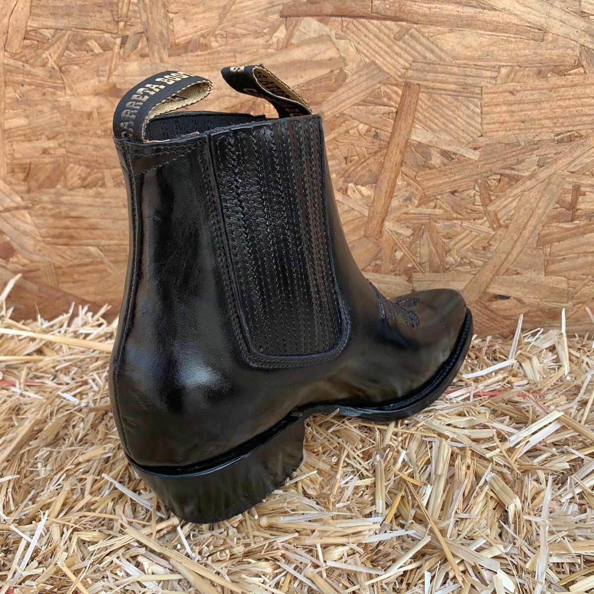 Men's Western Half Ankle Chelsea Boots Leather Botin Tacon Cubano Vaquero Piel E - Foto 6