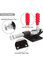 Utoolmart Adjustable Toggle Clamp, Pull Button Quick-Release Push Pull Action 