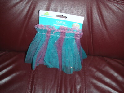 CELEBRATE EASTER BASKET TUTU PURPLE/BLUE NEW