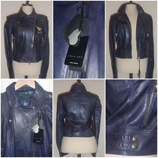 Twin-set Simona Barbieri Leather Jacket - Lrg - New With Tags