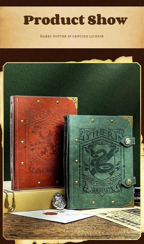 Harry Potter Notebook A5 Vintage DIY Leather Notepad Journal Office Diary BooK - Picture 9 of 17