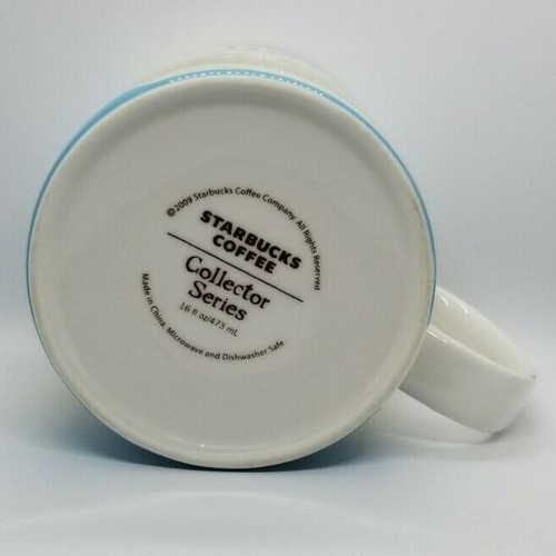 Starbucks Collector Series Miami 2009 Beach Building Tree Graphic Mug 16 fl oz - Picture 6 of 6