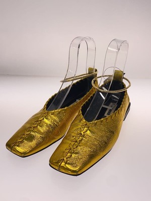 JIL SANDER ballet shoes metal anklets ballerina flat pumps 36.5 