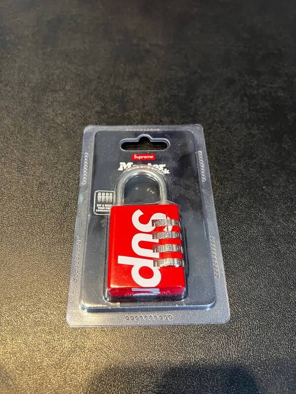 SUPREME SS19 MASTER LOCK NUMERIC COMBINATION LOCK RED | eBay