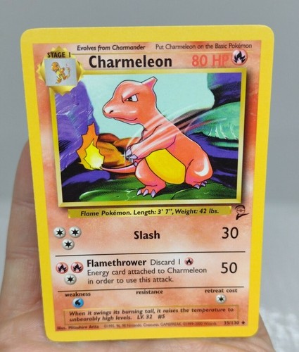 Pokemon Card Charmeleon 35/130 Base Set 2 LP/NM - FREE TRACKED SHIPPING - Picture 7 of 9