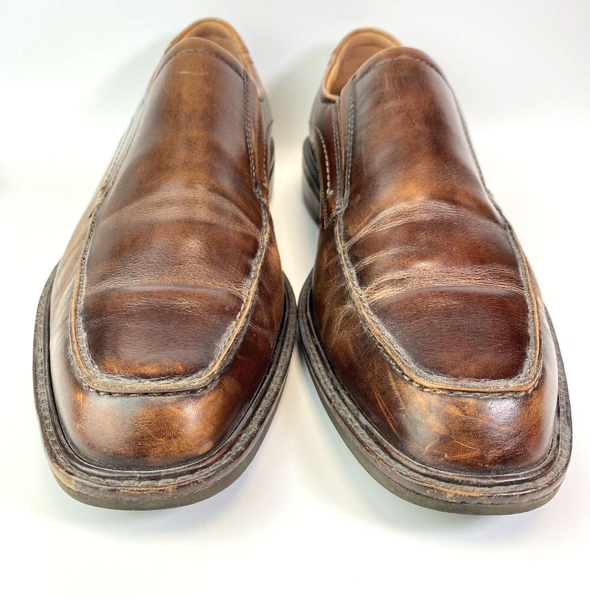 Ecco Holton Mens Size EU 45 US 11 Brown Leather Slip On  display picture 3