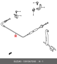 Genuine OE Cable Assembly Accelerator 1591067D50 for Suzuki 15910-67D50