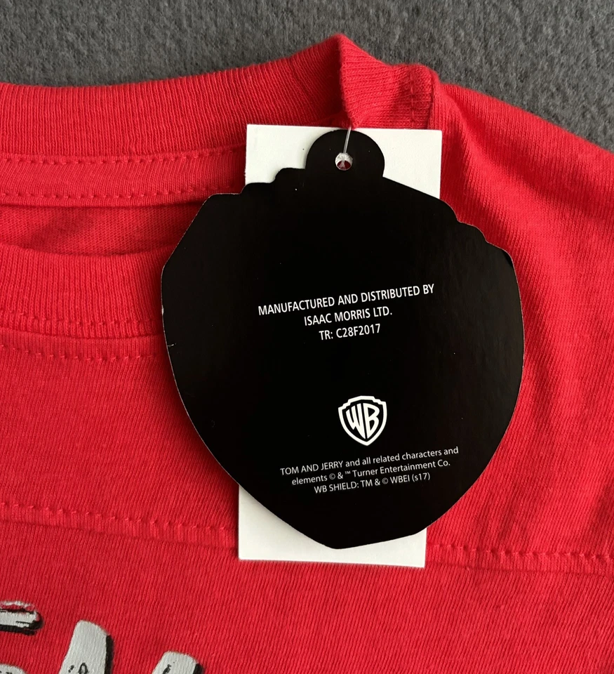 Camiseta Warner Bros Niños Niños Tom y Jerry Troublemakers Talla XS Roja Foto 2 de 4