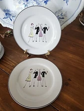 2 Rosanna A Women's Work is Never Done Themed Salad  Plates 8"D